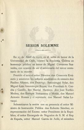 Sesión solemne