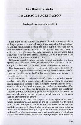 Discurso de aceptación (Santiago, 24 de septiembre de 2012) 